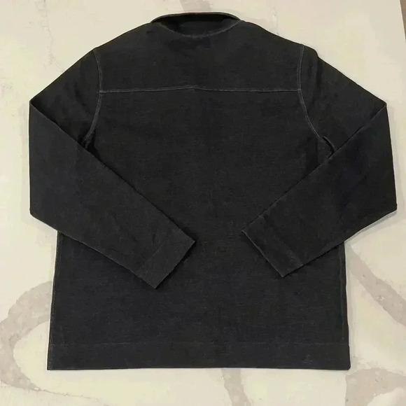 Banana Republic NWT Charcoal Gray HalfZip Pullover Sweater MensXL Preppy Classic - Picture 5 of 5